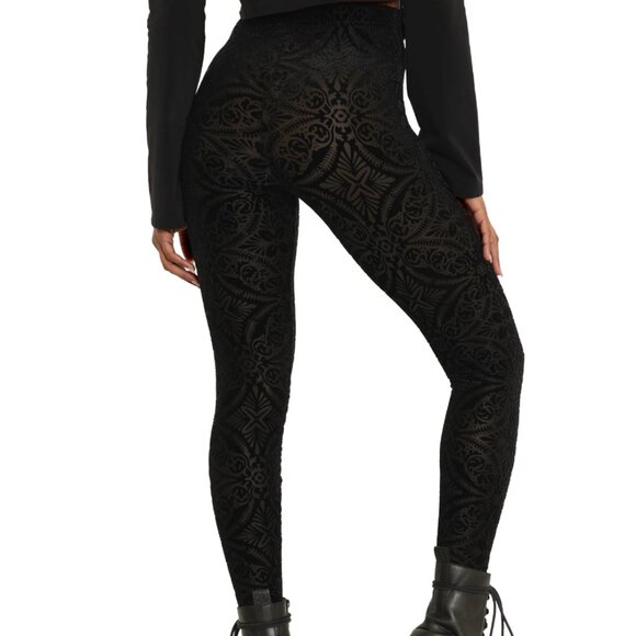 Blackmilk - Burned Velvet High Waisted Leggings - Picture 6 of 12
